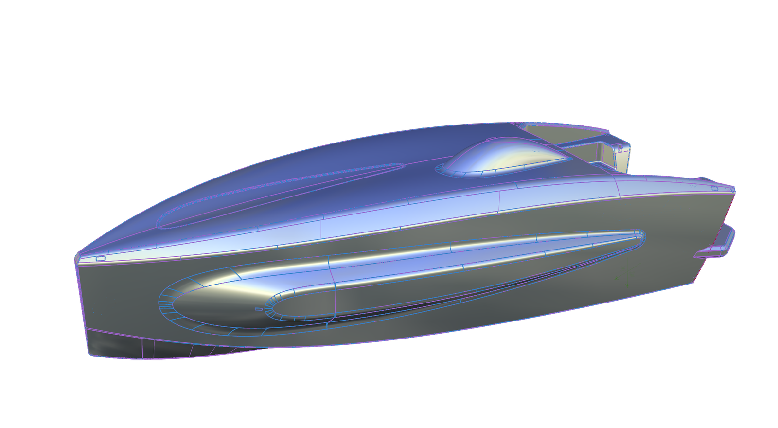 Alias surface model, shader pass