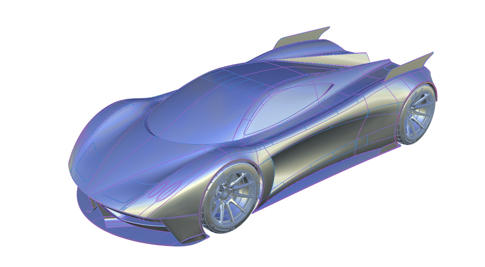 Alias surface model, shader pass