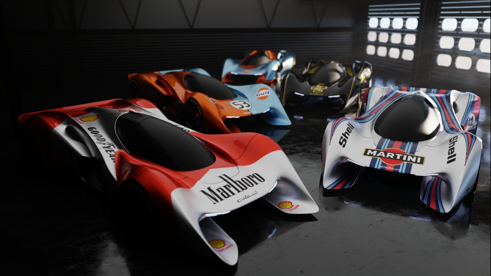 Colani Stingray, launch livery on track
