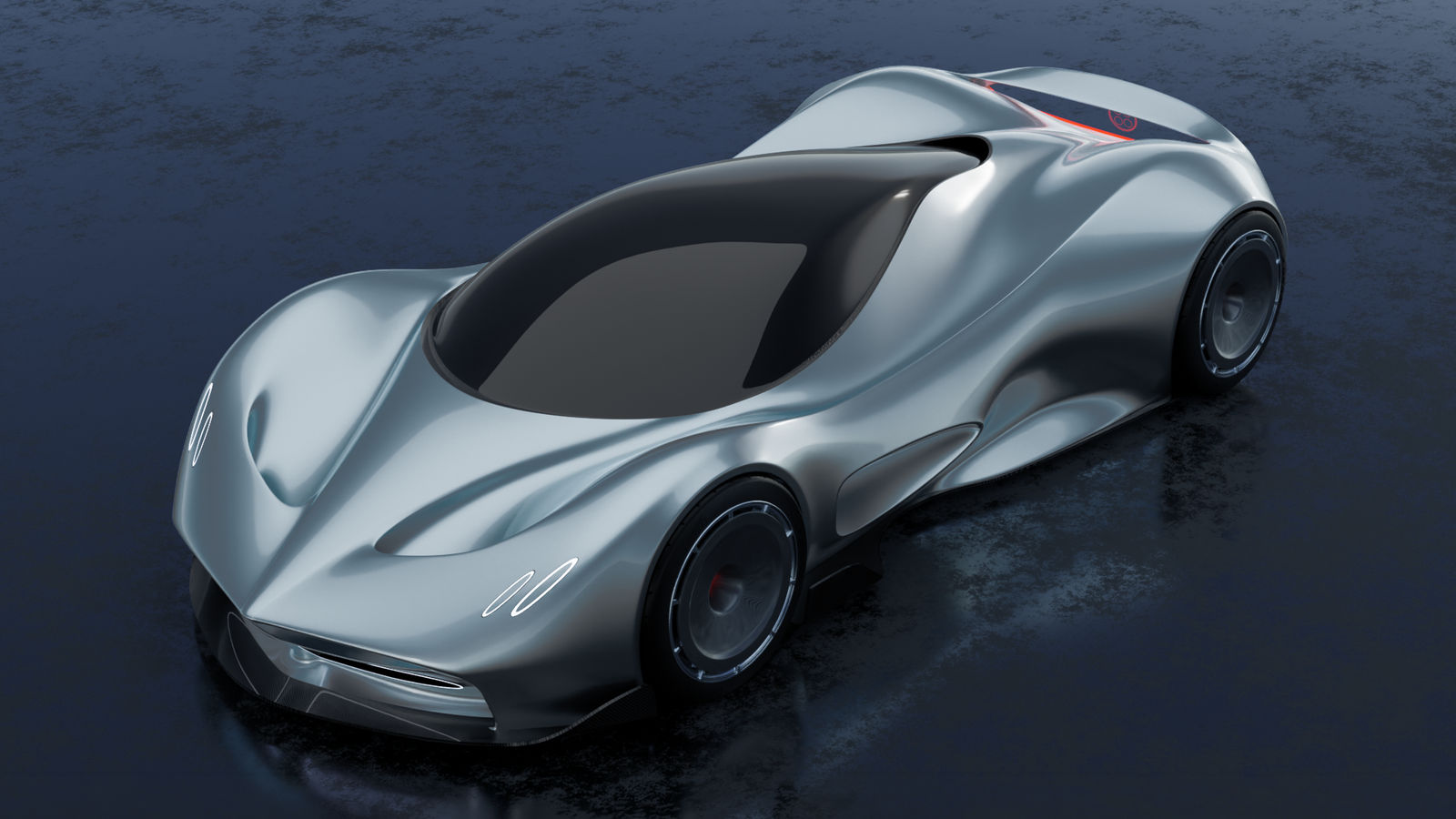 Pagani surface study, front three-quarter render